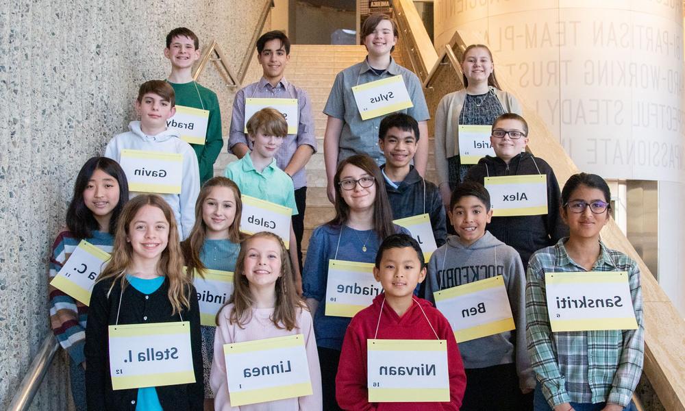 Photo of Spelling Bee participants